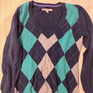 Old Navy argyle sweater, size small